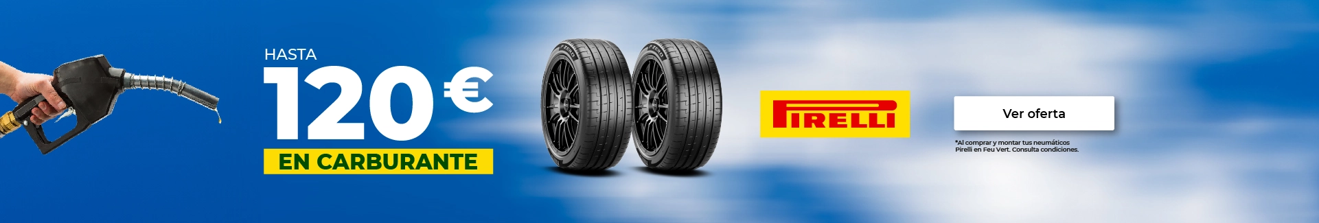 HASTA 120 € EN CARBURANTE CON PIRELLI